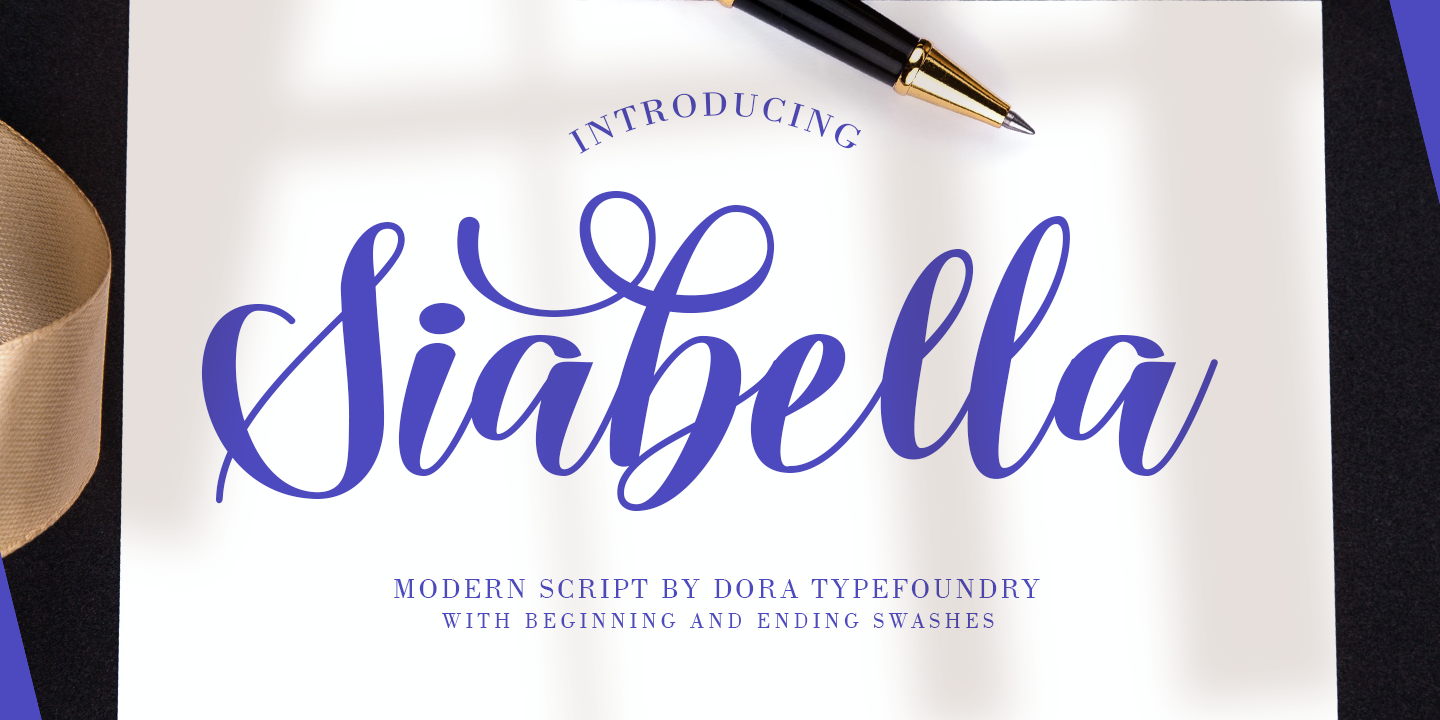 Przykładowa czcionka Siabella Script #1